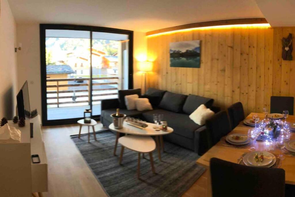 Chic Appart 6 Pers Dans Residence Luxueuse "La Cordee" Wellness Gym Piscine Ouvert Et Teletravail Шамони Екстериор снимка